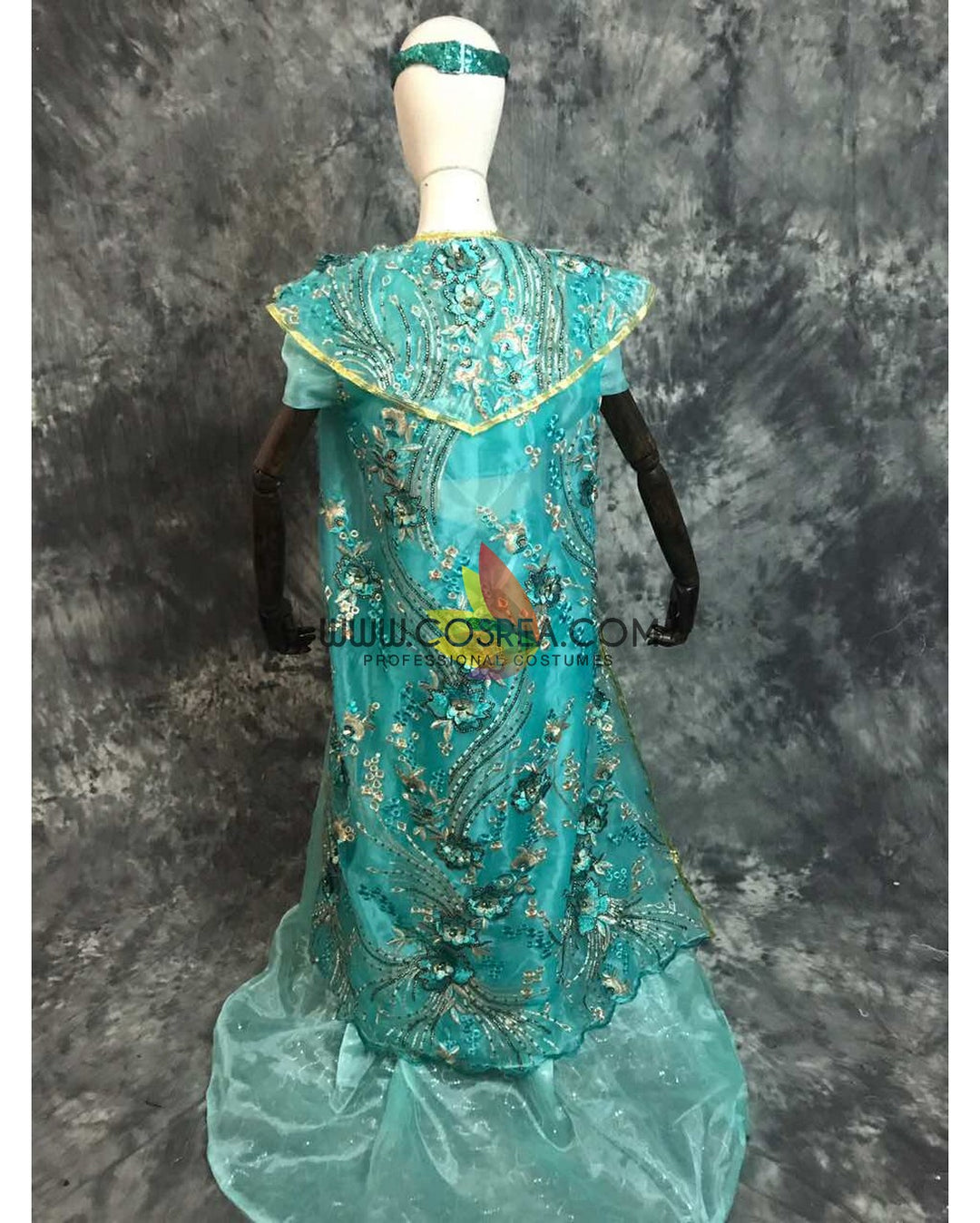Princess Jasmine With Embroidered Jacket Cosplay Costume Princess Jasmine With Embroidered Jacket Cosplay Costume