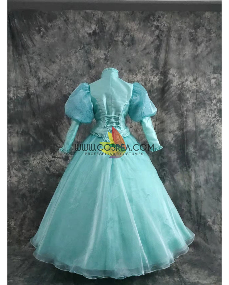 Princess Ariel Winter Little Mermaid Cosplay Costume Without Boning / Traditional Lace Tie Princess Ariel Winter Little Mermaid Cosplay Costume Without Boning / Traditional Lace Tie