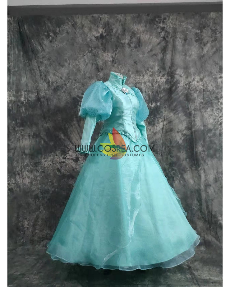 Princess Ariel Winter Little Mermaid Cosplay Costume Without Boning / Traditional Lace Tie Princess Ariel Winter Little Mermaid Cosplay Costume Without Boning / Traditional Lace Tie