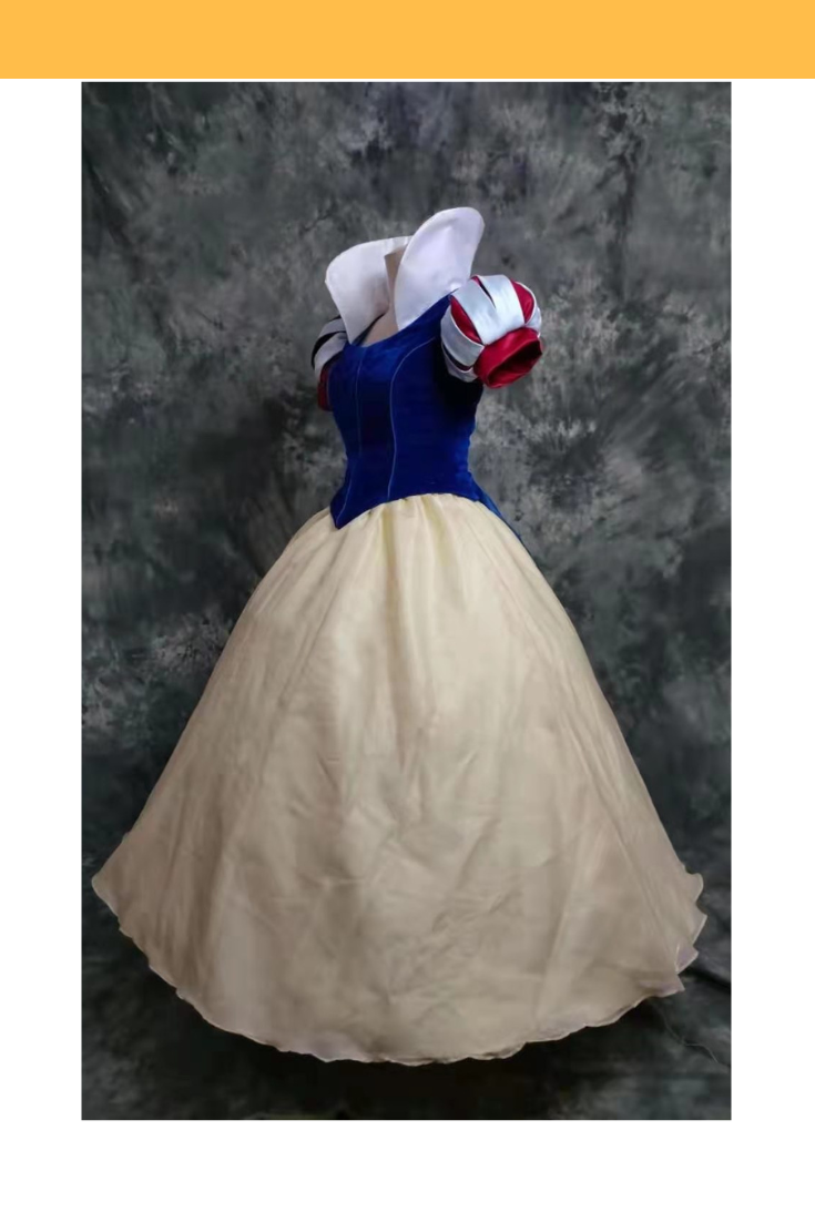 Princess Snow White Velvet with Standing Collar Cosplay Costume Without Boning / Concealed Zipper