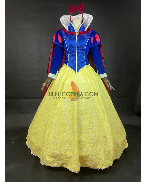 Cosrea Disney Snow White Winter Velvet Cosplay Costume