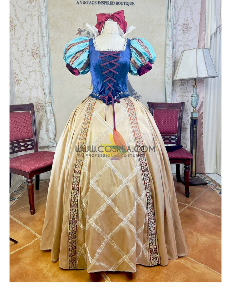 Cosrea Disney Snow White With Custom Embroidered Trims Cosplay Costume
