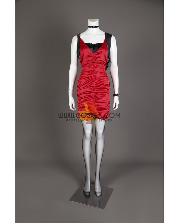 Ada Wong Red Dress Resident Evil 4 Remake Cosplay Costume Ada Wong Red Dress Resident Evil 4 Remake Cosplay Costume