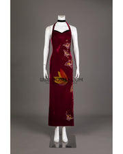 Cosrea Games Ada Wong Velvet Qipao Dress Resident Evil 4 Remake Cosplay Costume