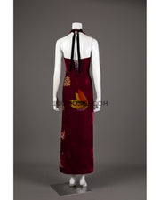 Cosrea Games Ada Wong Velvet Qipao Dress Resident Evil 4 Remake Cosplay Costume