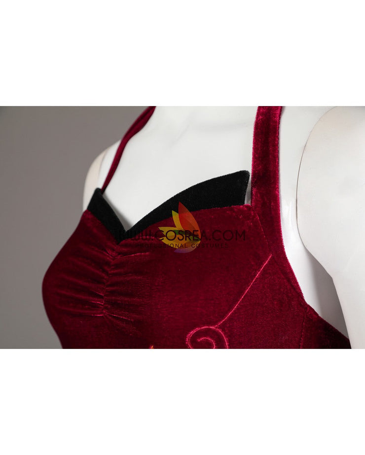 Cosrea Games Ada Wong Velvet Qipao Dress Resident Evil 4 Remake Cosplay Costume