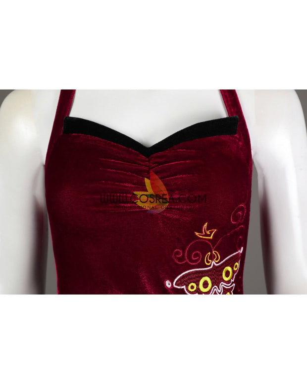 Cosrea Games Ada Wong Velvet Qipao Dress Resident Evil 4 Remake Cosplay Costume