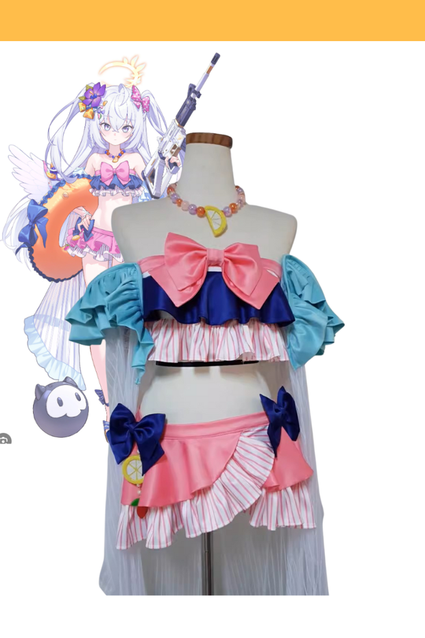 Cosrea Games Blue Archive Azusa Summer Sky's Wishlist Cosplay Costume