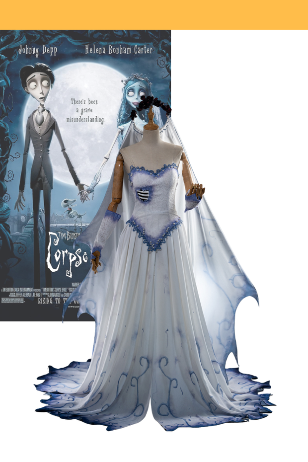 Cosrea Games Emily the Corpse Bride Standard Size Cosplay Costume