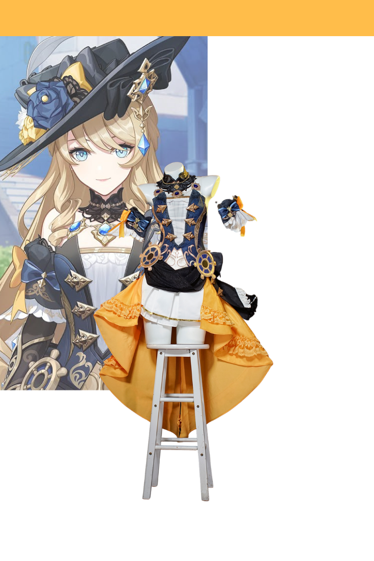 Cosrea Games Navia Caspar Genshin Impact Standard Size Cosplay Costume