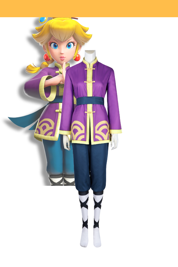 Cosrea Games Princess Peach Showtime! Kungfu Costume Set