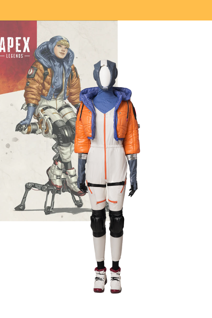 Cosrea Games Wattson Apex Legends Padded PU Leather Cosplay Costume