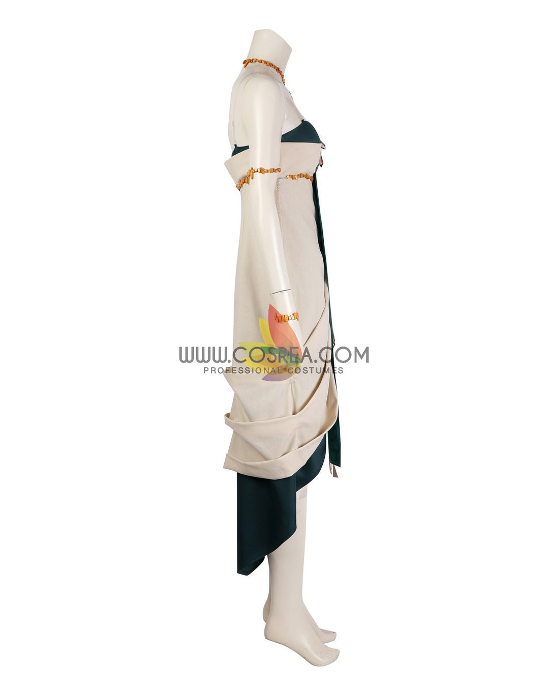 white business dress with sleeves White V-Neck Long Sleeve Fit & Flare Midi Dress main image 0