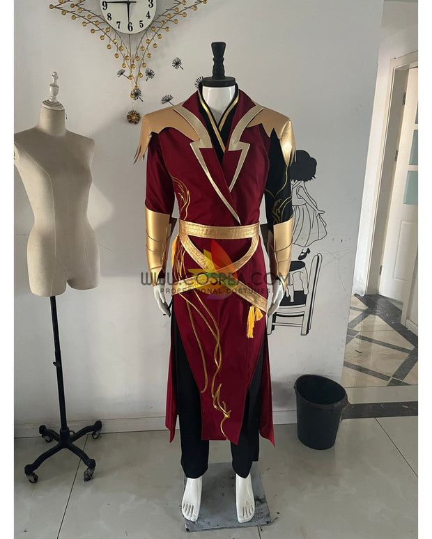 Cosrea K-O Custom Design Red And Gold Embroidered Cosplay Costume
