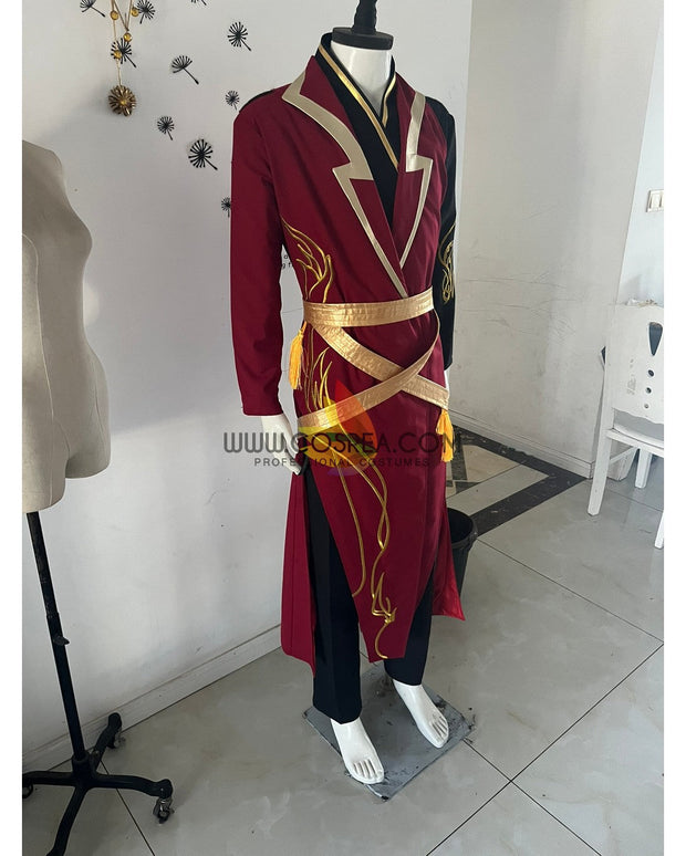 Cosrea K-O Custom Design Red And Gold Embroidered Cosplay Costume