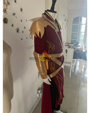 Cosrea K-O Custom Design Red And Gold Embroidered Cosplay Costume