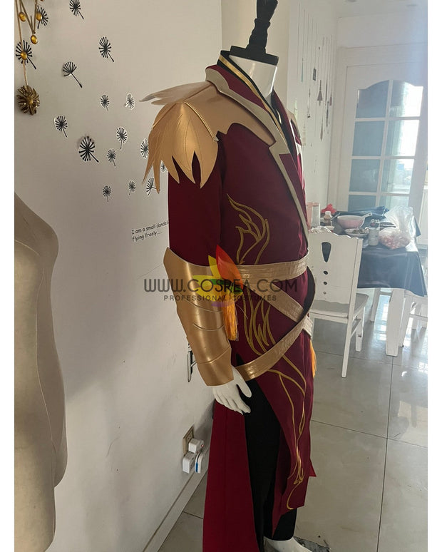Cosrea K-O Custom Design Red And Gold Embroidered Cosplay Costume