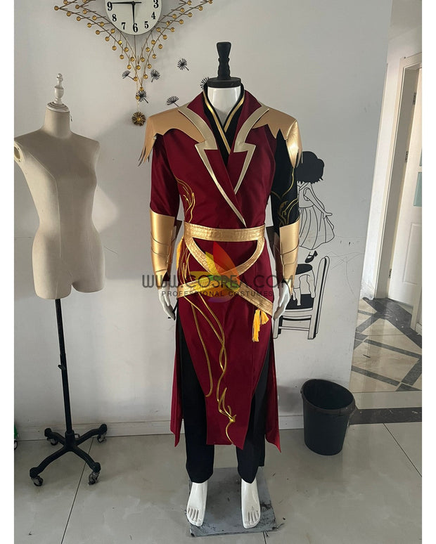 Cosrea K-O Custom Design Red And Gold Embroidered Cosplay Costume