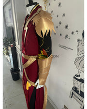 Cosrea K-O Custom Design Red And Gold Embroidered Cosplay Costume