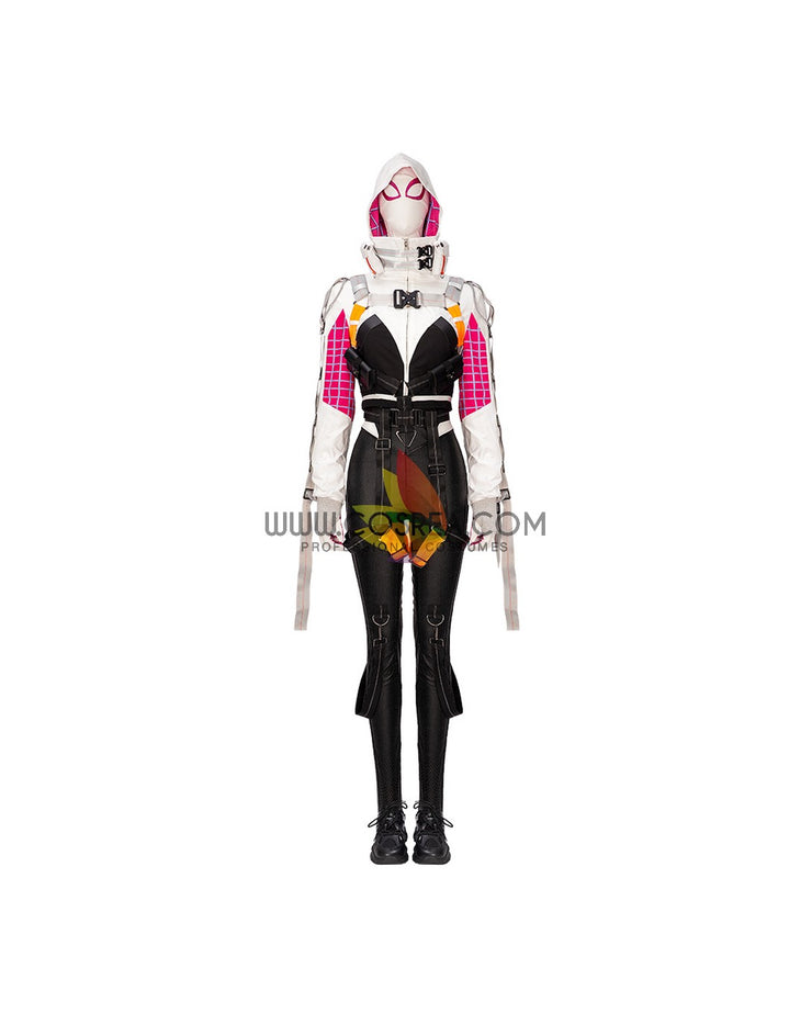 Cosrea Marvel Universe Gwenpool PU Leather Cosplay Costume