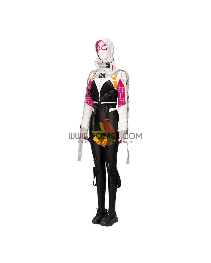 Cosrea Marvel Universe Gwenpool PU Leather Cosplay Costume