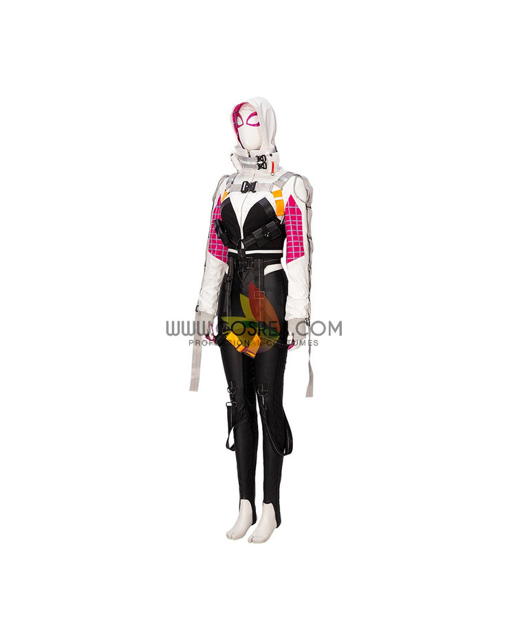 Cosrea Marvel Universe Gwenpool PU Leather Cosplay Costume