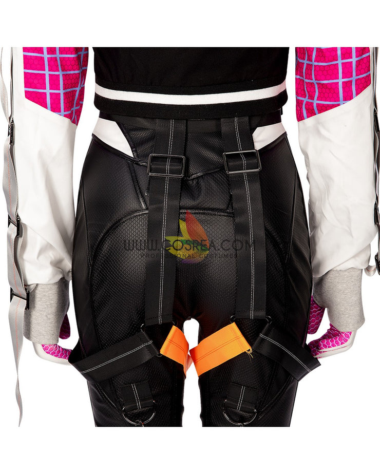 Cosrea Marvel Universe Gwenpool PU Leather Cosplay Costume
