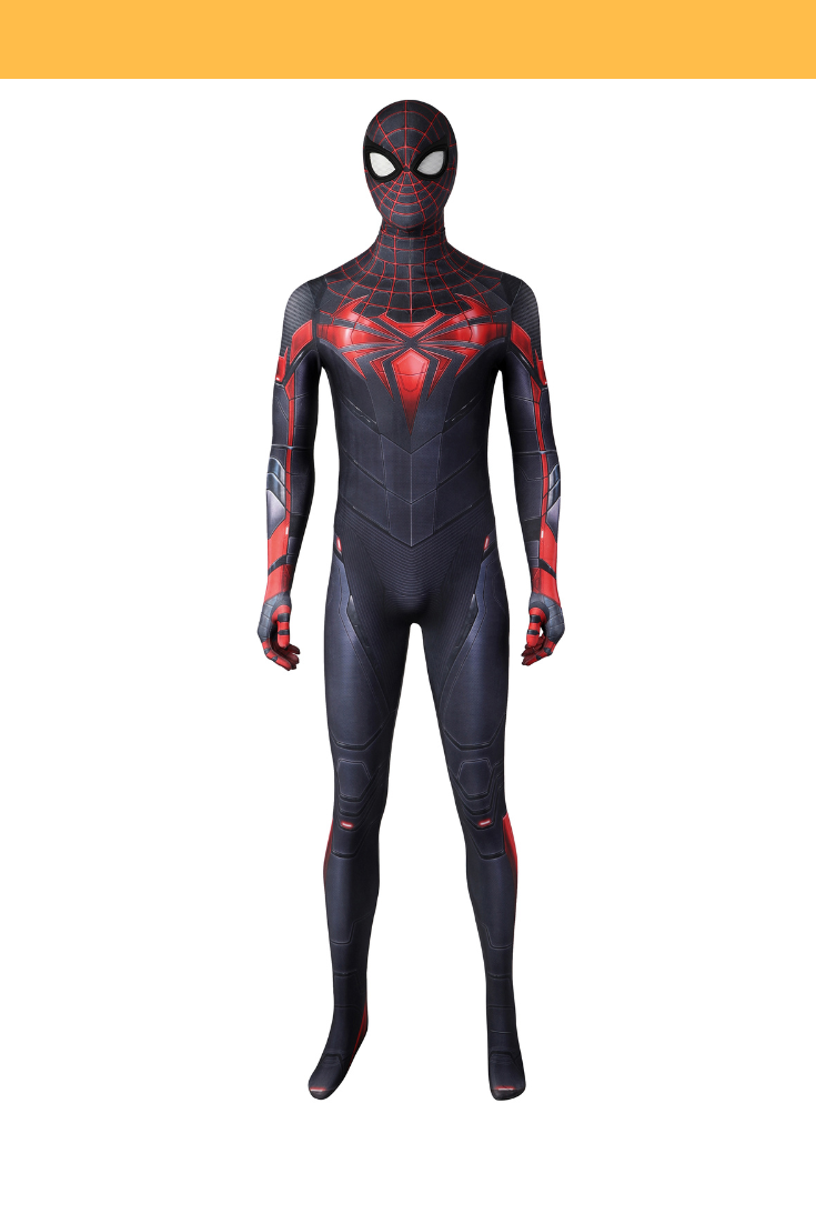 Cosrea Marvel Universe Marvel Miles Morales PS5 Game Version Digital Printed Cosplay Costume
