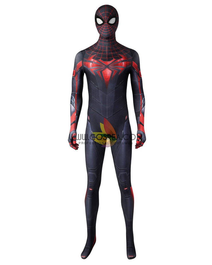 Cosrea Marvel Universe Marvel Miles Morales PS5 Game Version Digital Printed Cosplay Costume