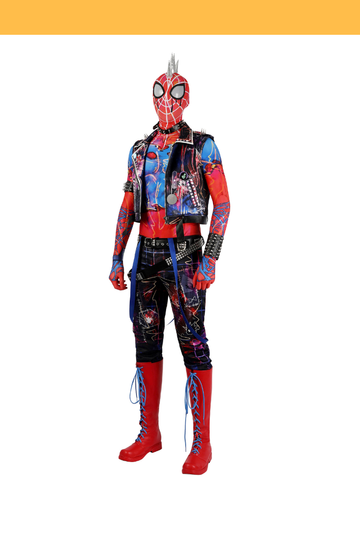 Cosrea Marvel Universe Spider Punk Across The Spider-Verse Cosplay Costume