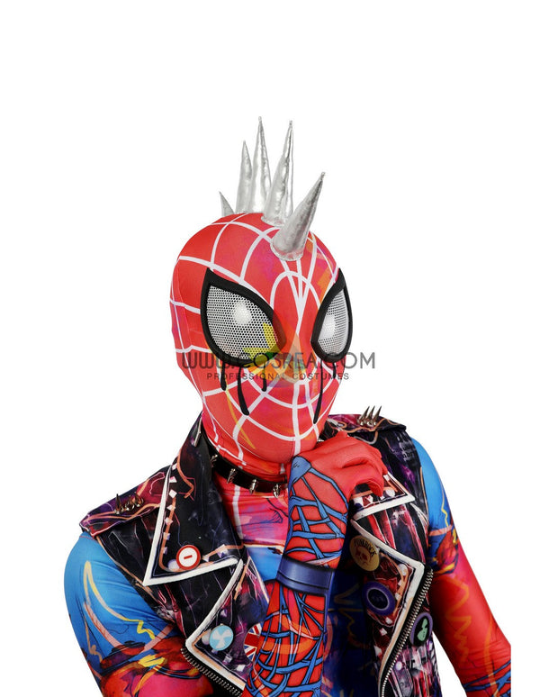 Cosrea Marvel Universe Spider Punk Across The Spider-Verse Cosplay Costume