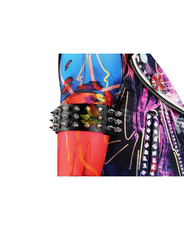 Cosrea Marvel Universe Spider Punk Across The Spider-Verse Cosplay Costume