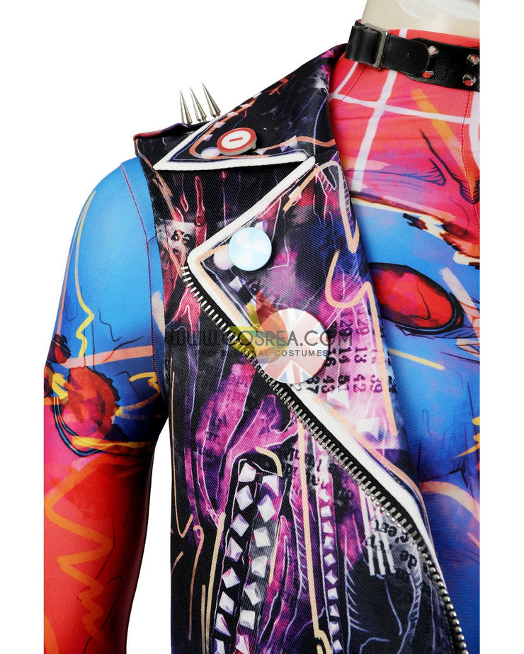 Cosrea Marvel Universe Spider Punk Across The Spider-Verse Cosplay Costume