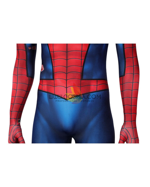 Cosrea Marvel Universe Spiderman Battle Torn Version Digital Printed Cosplay Costume