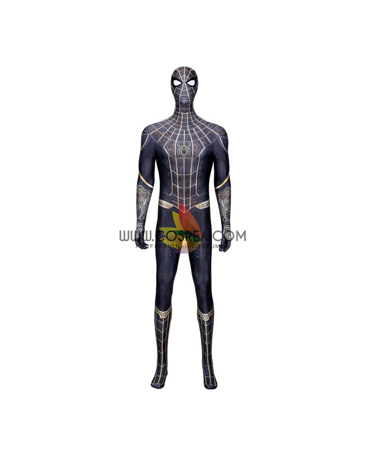 Cosrea Marvel Universe Spiderman No Way Home Black Version Digital Printed Cosplay Costume