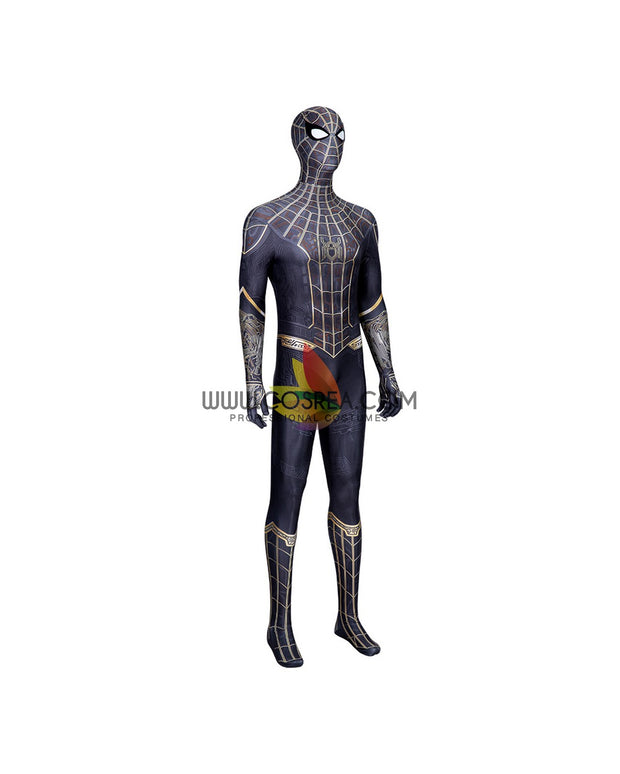 Cosrea Marvel Universe Spiderman No Way Home Black Version Digital Printed Cosplay Costume