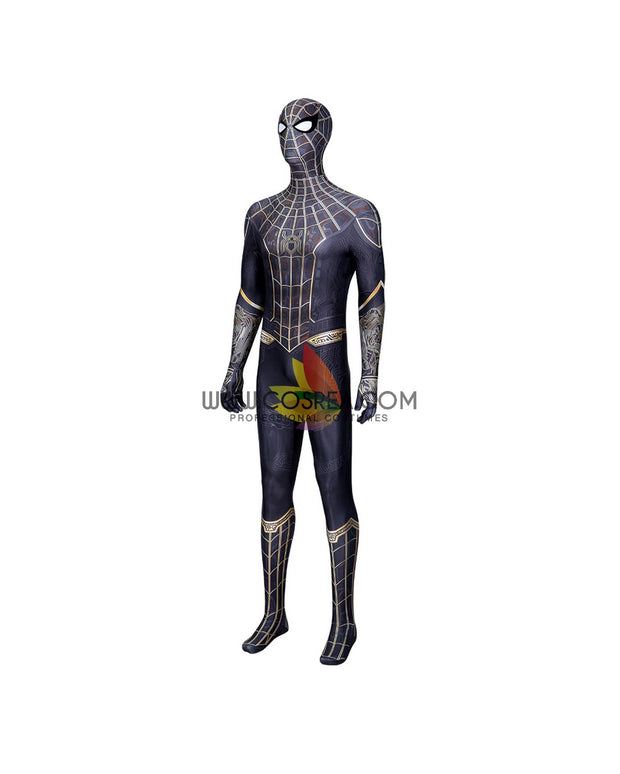 Cosrea Marvel Universe Spiderman No Way Home Black Version Digital Printed Cosplay Costume