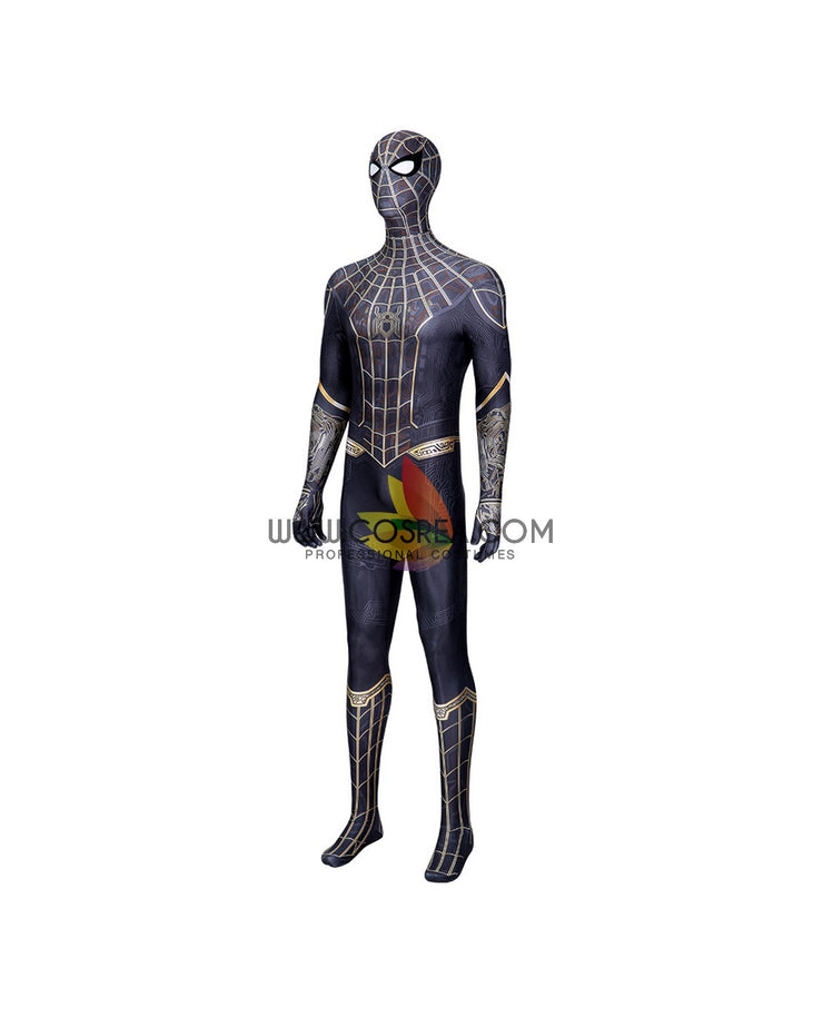 Cosrea Marvel Universe Spiderman No Way Home Black Version Digital Printed Cosplay Costume