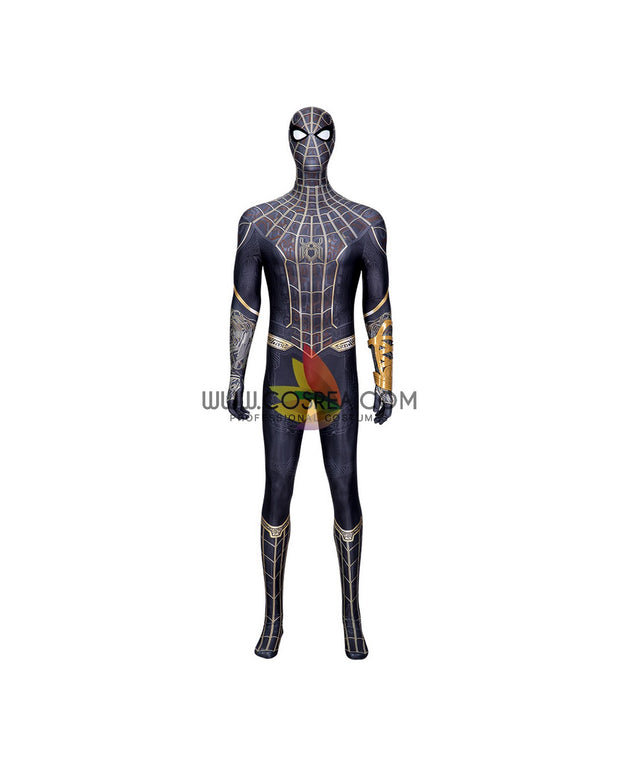 Cosrea Marvel Universe Spiderman No Way Home Black Version Digital Printed Cosplay Costume