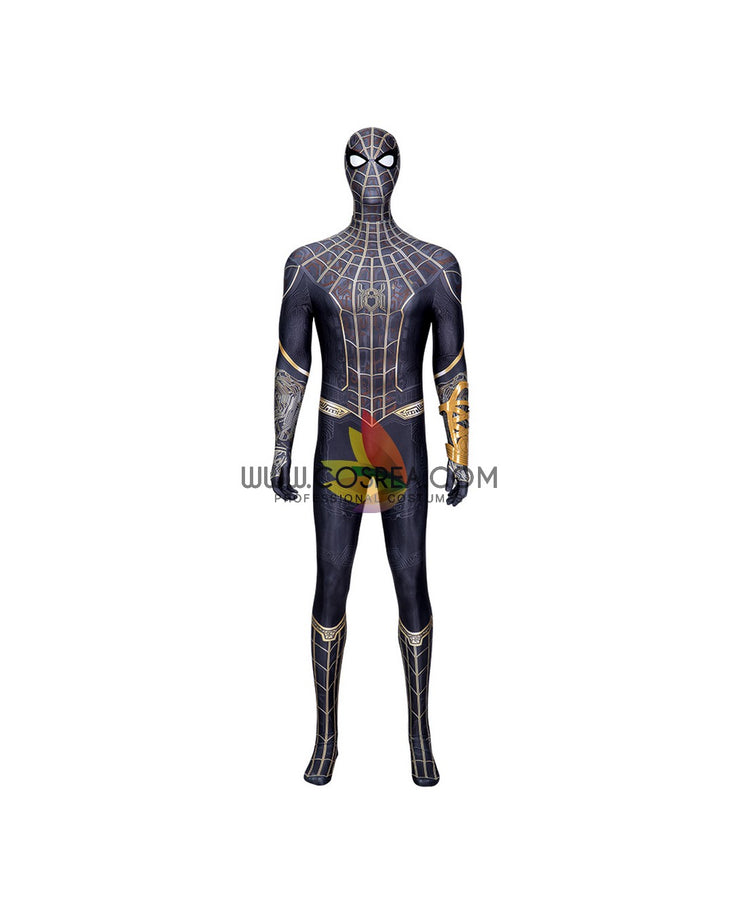 Cosrea Marvel Universe Spiderman No Way Home Black Version Digital Printed Cosplay Costume