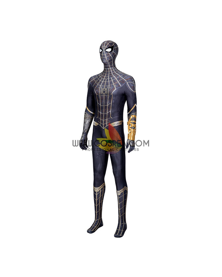 Cosrea Marvel Universe Spiderman No Way Home Black Version Digital Printed Cosplay Costume