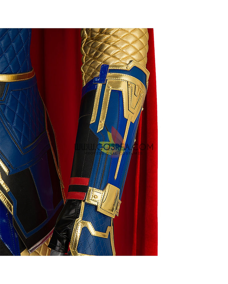 Cosrea Marvel Universe Thor Love and Thunder Long Sleeved PU Leather Cosplay Costume