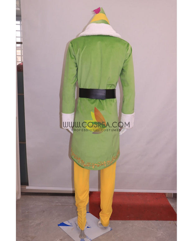 Cosrea TV Costumes Buddy The Elf Velvet Cosplay Costume