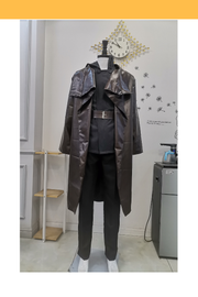 Cosrea TV Costumes Luke Skywalker Ahch To Island Last Jedi PU Leather Cosplay Costume