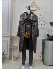 Cosrea TV Costumes Luke Skywalker Ahch To Island Last Jedi PU Leather Cosplay Costume