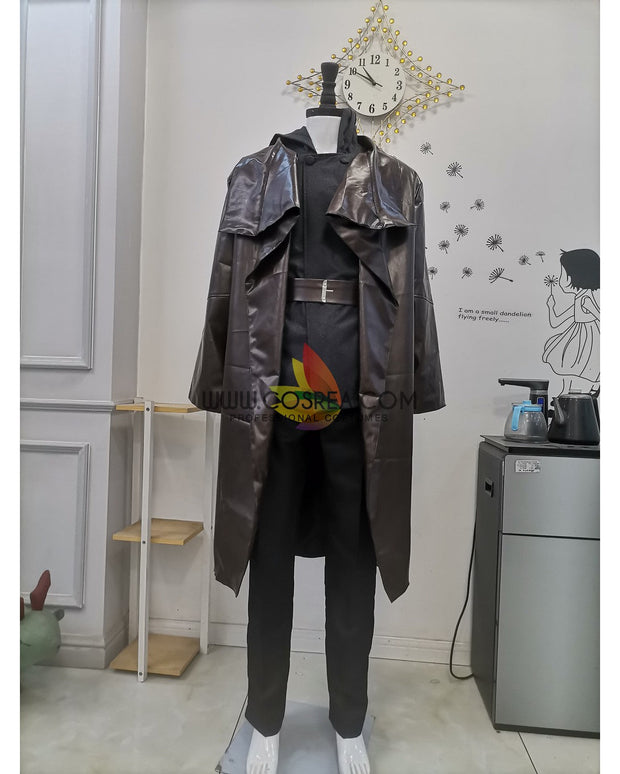 Cosrea TV Costumes Luke Skywalker Ahch To Island Last Jedi PU Leather Cosplay Costume