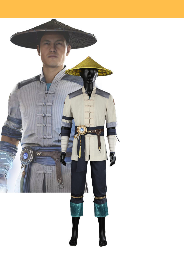 mortal kombat dress Raiden 1 Custom Costume Without Boots Size:Adult | 38.5|W Piece Homecoming Dresses Lace elbow pads Suiting