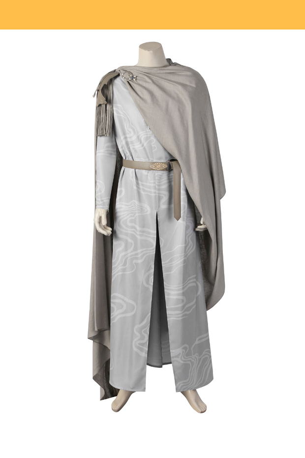 Cosrea TV Costumes The Rings of Power Elrond Light Grey Cosplay Costume