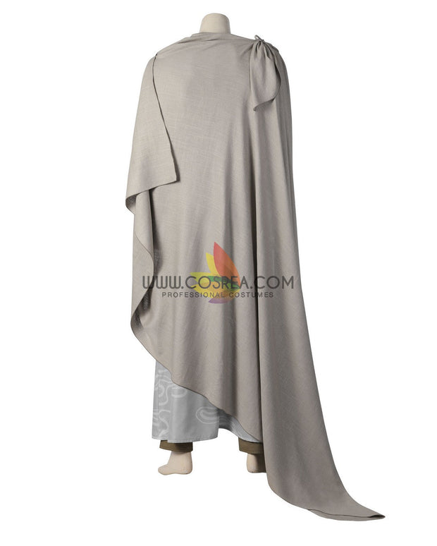 Cosrea TV Costumes The Rings of Power Elrond Light Grey Cosplay Costume