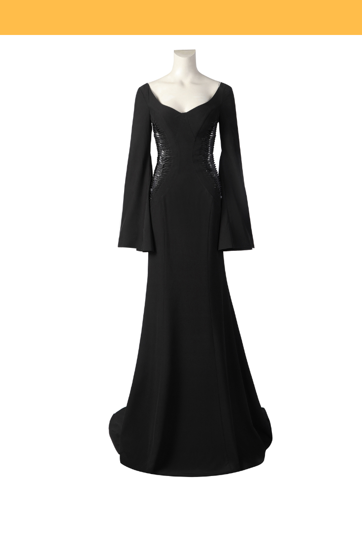 Cosrea TV Costumes Wednesday Morticia Addams Cosplay Costume